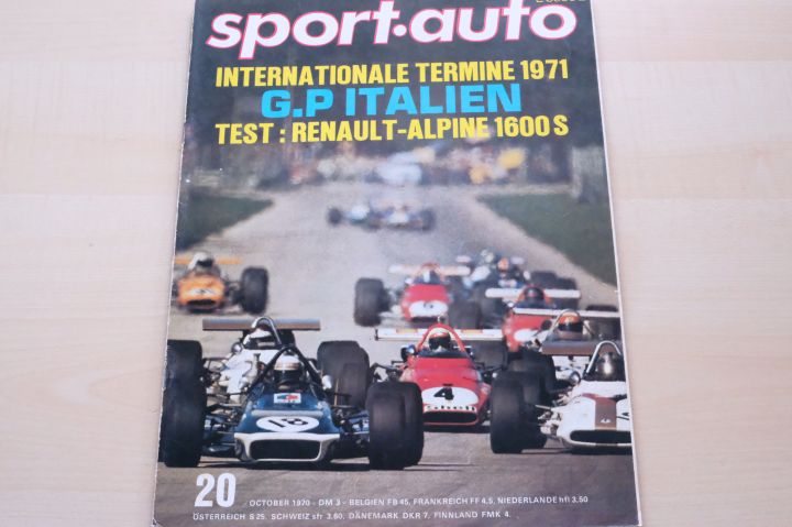 Deckblatt Sport Auto (20/1970)